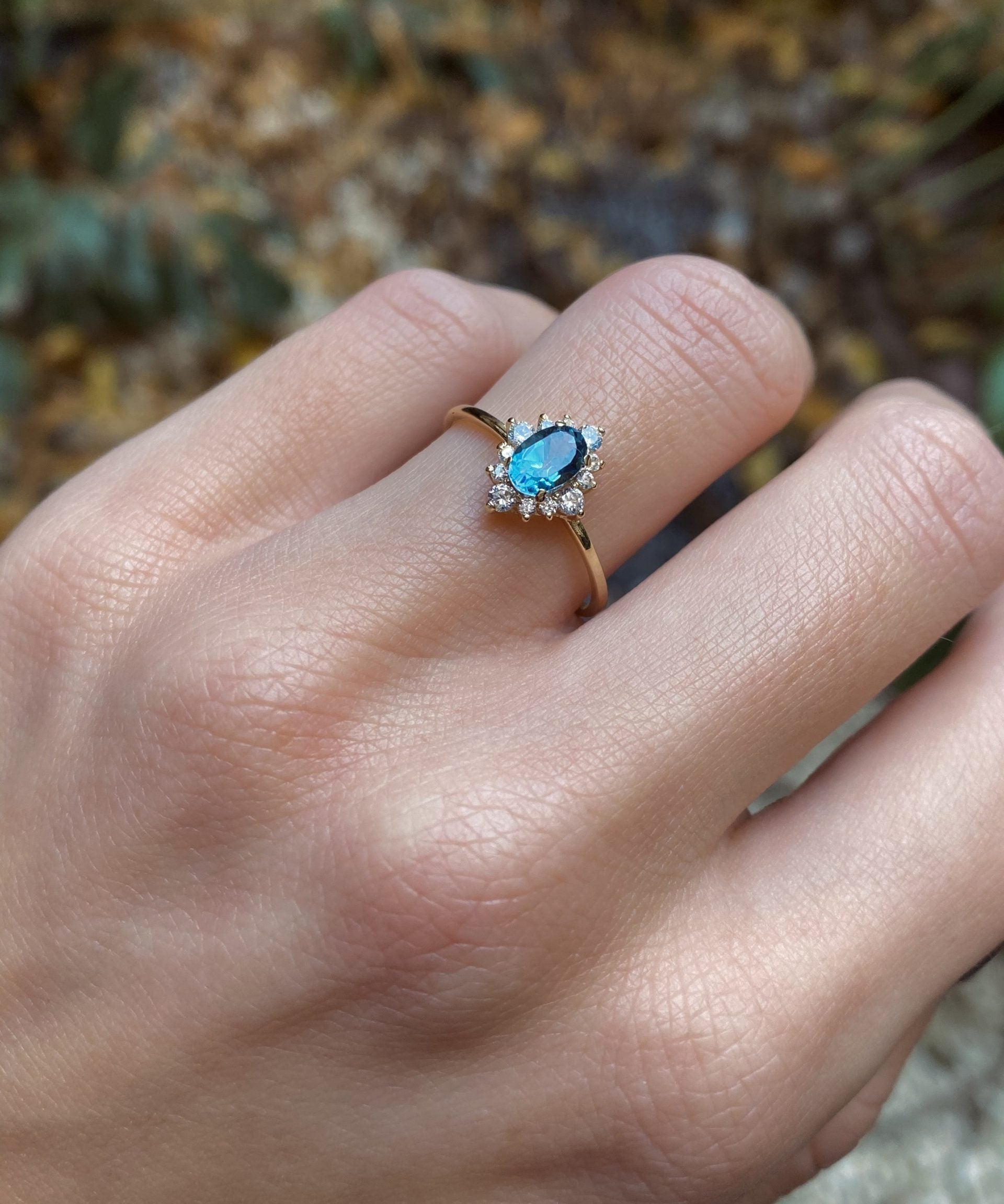 RING PRINCESS LONDON BLUE