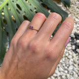 AMETHYST BAR RING