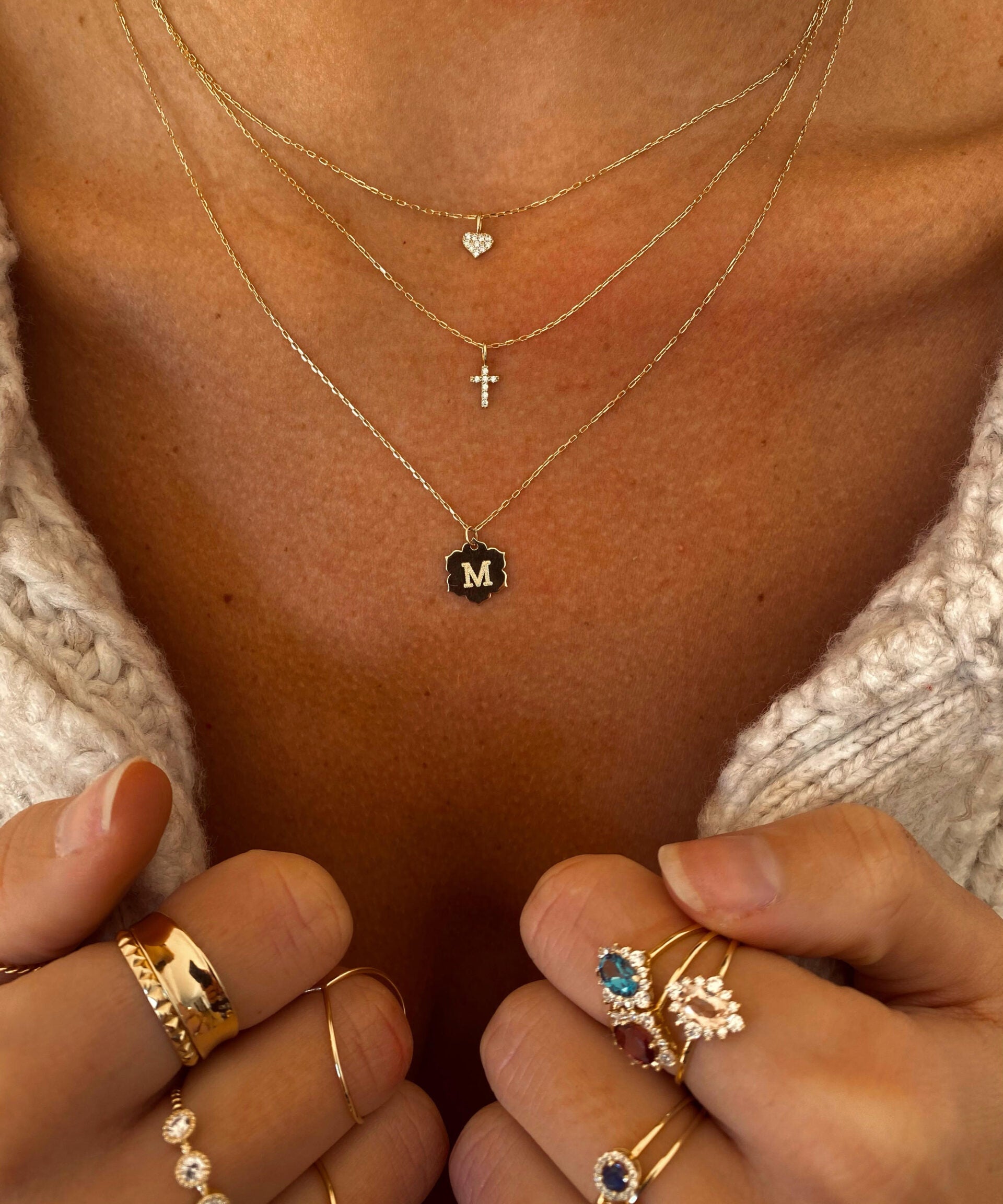 PAVE HEART PENDANT