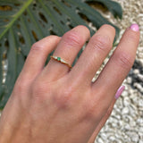 DOUBLE COMET EMERALD RING