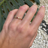 ANILLO DOBLE COMETA RUBÍ