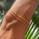 PULSERA ESMALTE AMARILLO FLÚOR