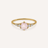 BRIOLETTE ROSE QUARTZ RING