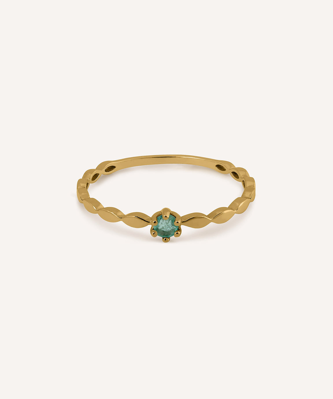 SOLITAIRE WAVE EMERALD