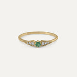 DOUBLE COMET EMERALD RING