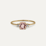 RING DREI RUNDE MORGANITE