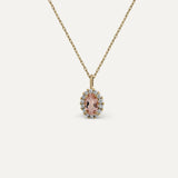 MORGANITE ROSETTE PENDANT