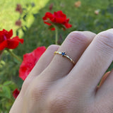 SOLITAIRE WAVE SAPPHIRE