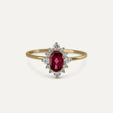 PRINCESS RHODOLITE RING