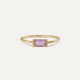 AMETHYST BAR RING