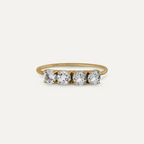 QUATTRO WHITE STONE RING
