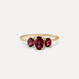 TRIPLE-OVAL-RHODOLITH-RING