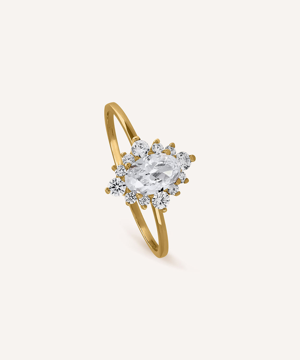 RING PRINCESS WEISSER STEIN