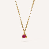 HALSBAND KRALLE NATURRUBIN