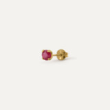 RUBY CLAW EARRING