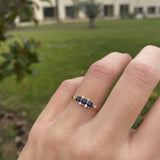 DIADEM-RING MIT SAPHIR
