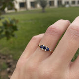 DIADEM-RING MIT SAPHIR