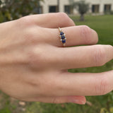 DIADEM-RING MIT SAPHIR