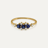 DIADEM-RING MIT SAPHIR