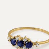 DIADEM-RING MIT SAPHIR