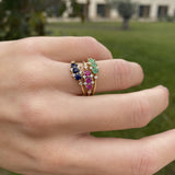 TIARA-RING MIT RUBIN
