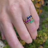 TIARA-RING MIT RUBIN