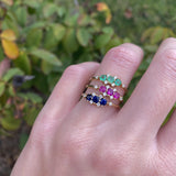 TIARA-RING MIT RUBIN