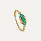ANILLO TIARA ESMERALDA