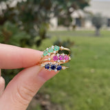 ANILLO TIARA ESMERALDA