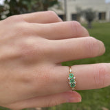ANILLO TIARA ESMERALDA