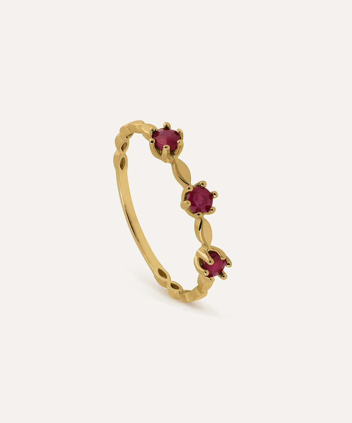 ANILLO TROIS WAVE RUBÍ