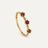 TROIS WAVE RING RUBY