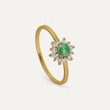 ANILLO FLEUR ESMERALDA