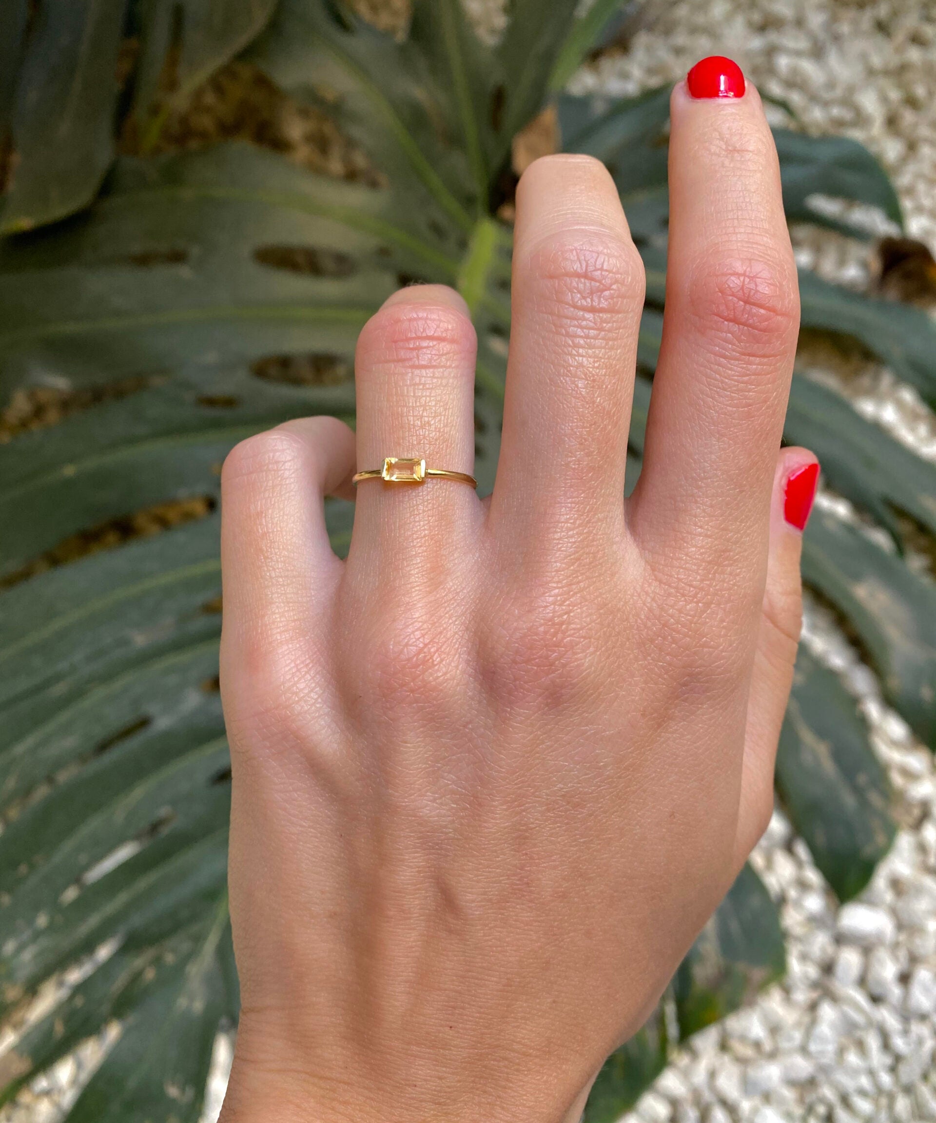 ANILLO BARRETA CITRINO
