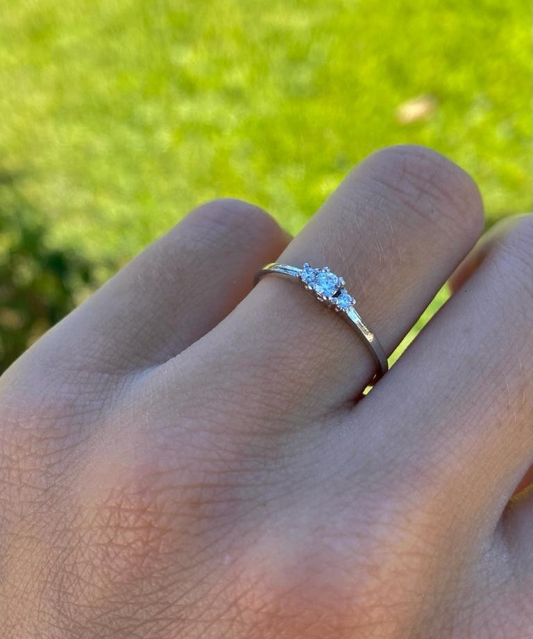 RING KRONE DIAMANT 0.11CT