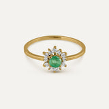 ANILLO FLEUR ESMERALDA