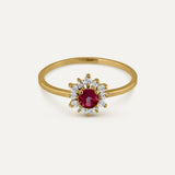 ANILLO FLEUR RUBÍ