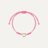 FLUORESZIERENDES HERZ-FADENARMBAND