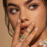 ANILLO TIARA ESMERALDA