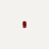 OVAL RUBY EARRING
