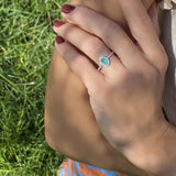Ring Rosette Estela Emerald