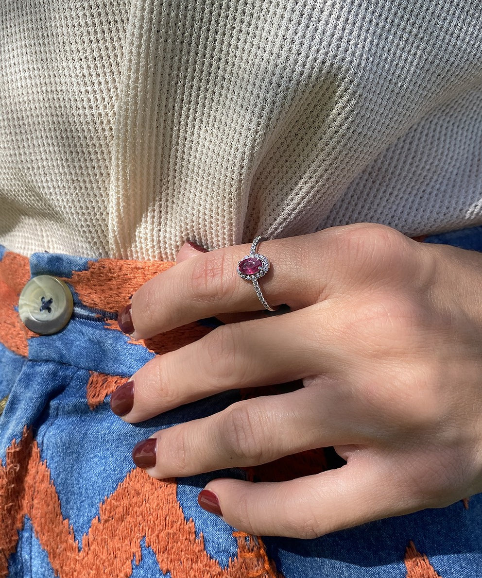 ANILLO ROSETÓN ESTELA RUBÍ