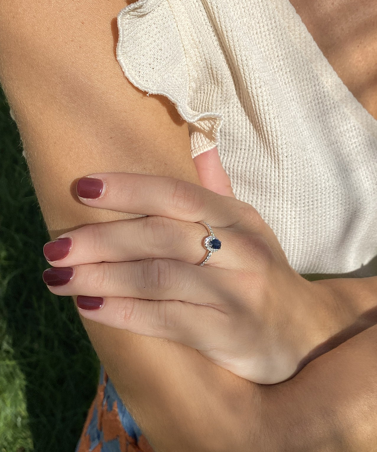 ANILLO ROSETÓN ESTELA ZAFIRO