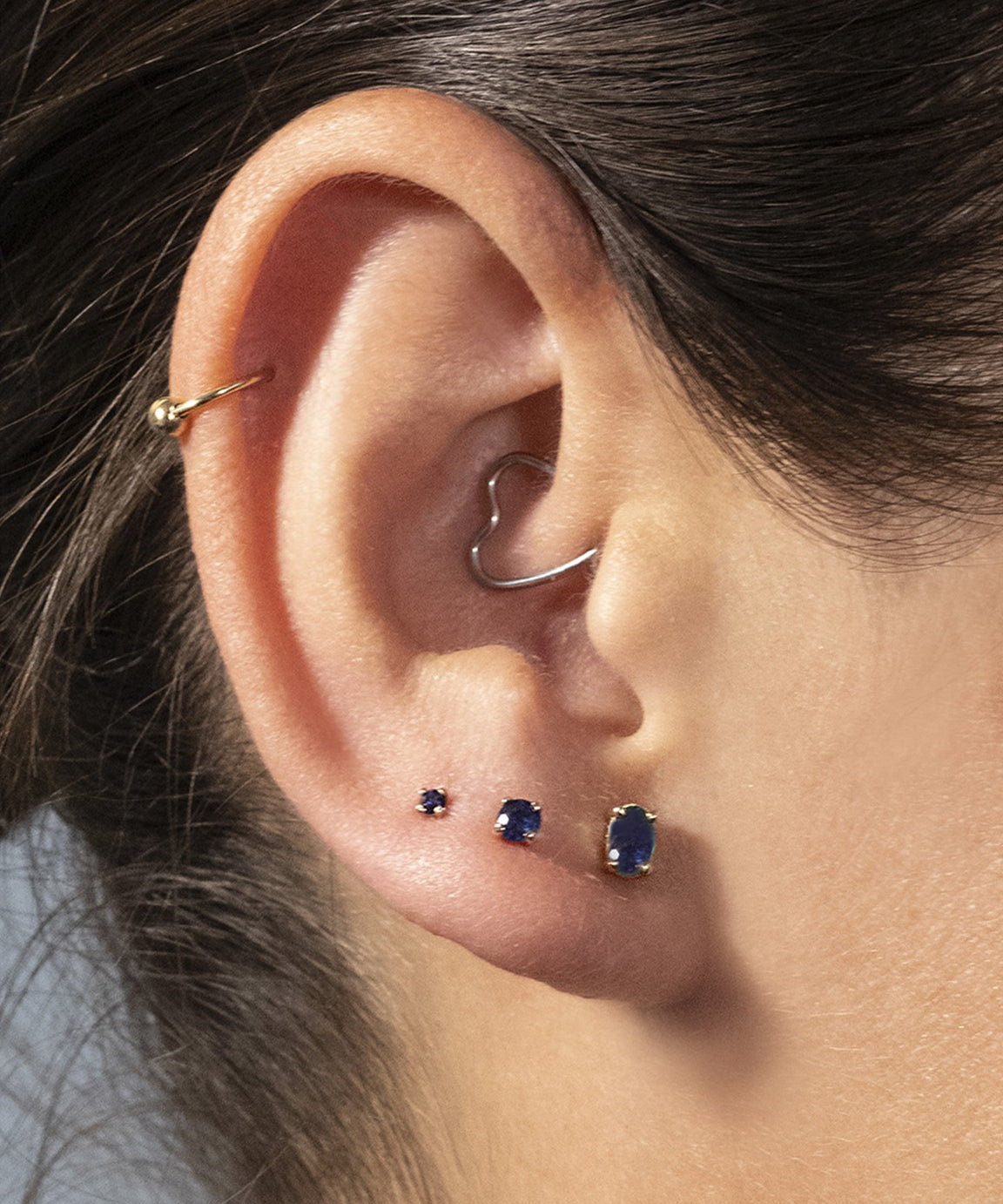 PENDIENTE GARRA ZAFIRO 2MM