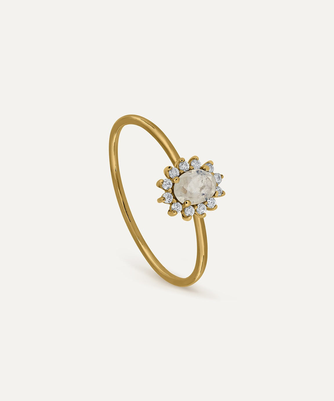 ANILLO ROSETÓN MINI PIEDRA LUNA