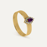 ANILLO BANDA MARQUISE AMATISTA