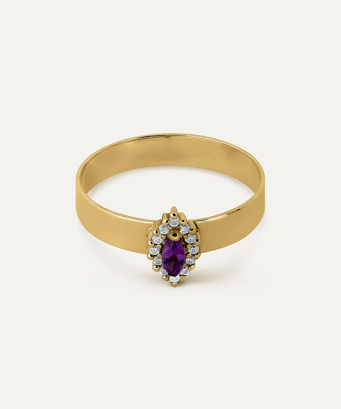ANILLO BANDA MARQUISE AMATISTA