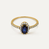 ESTELA SAPPHIRE ROSETTE RING