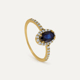 ESTELA SAPPHIRE ROSETTE RING
