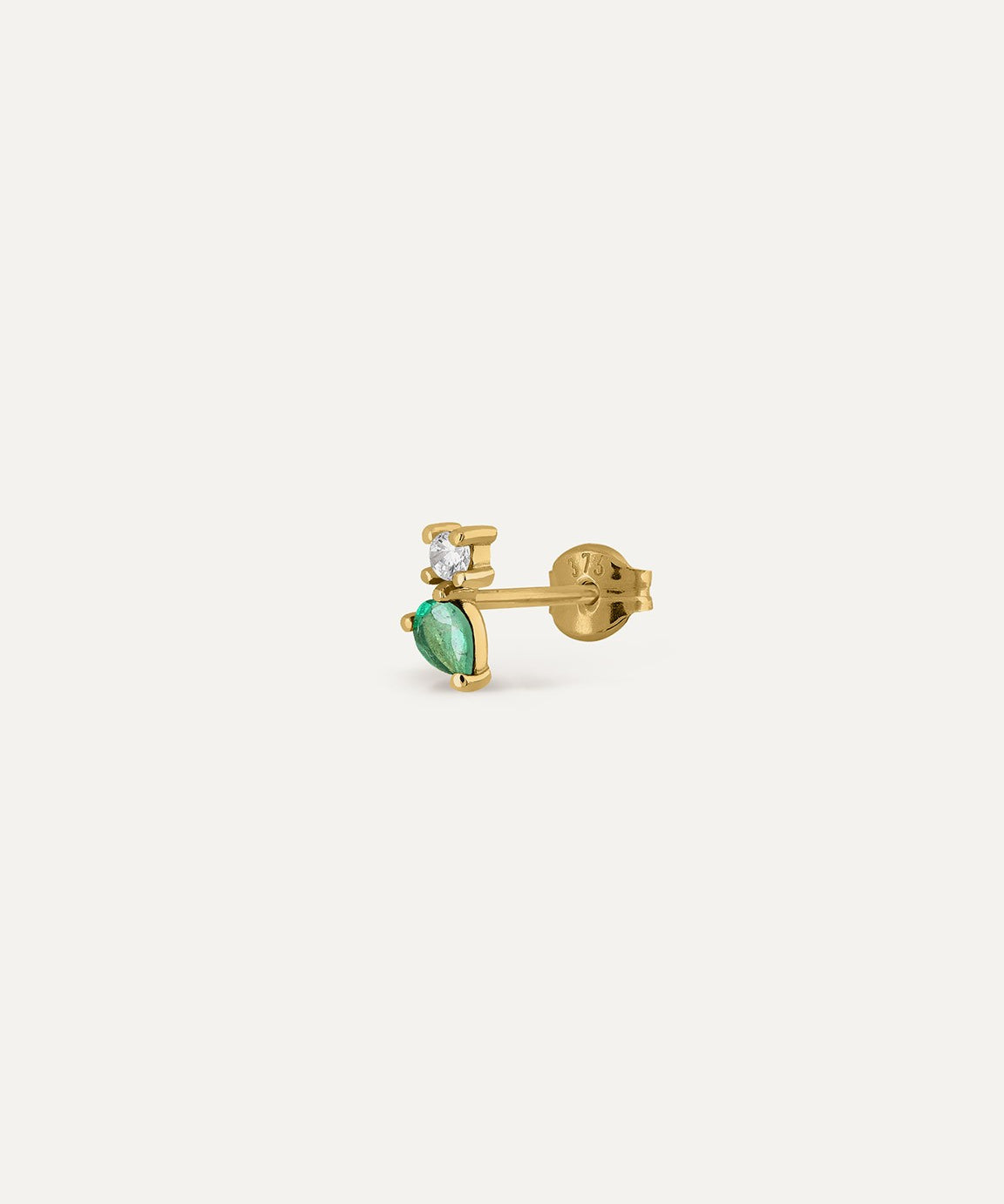 EMERALD TEARDROP EARRING